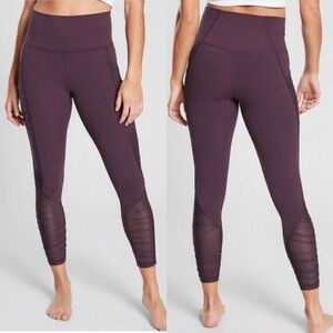 Athleta Mesh Me Up Stash Pocket 7/8 Tights Leggings